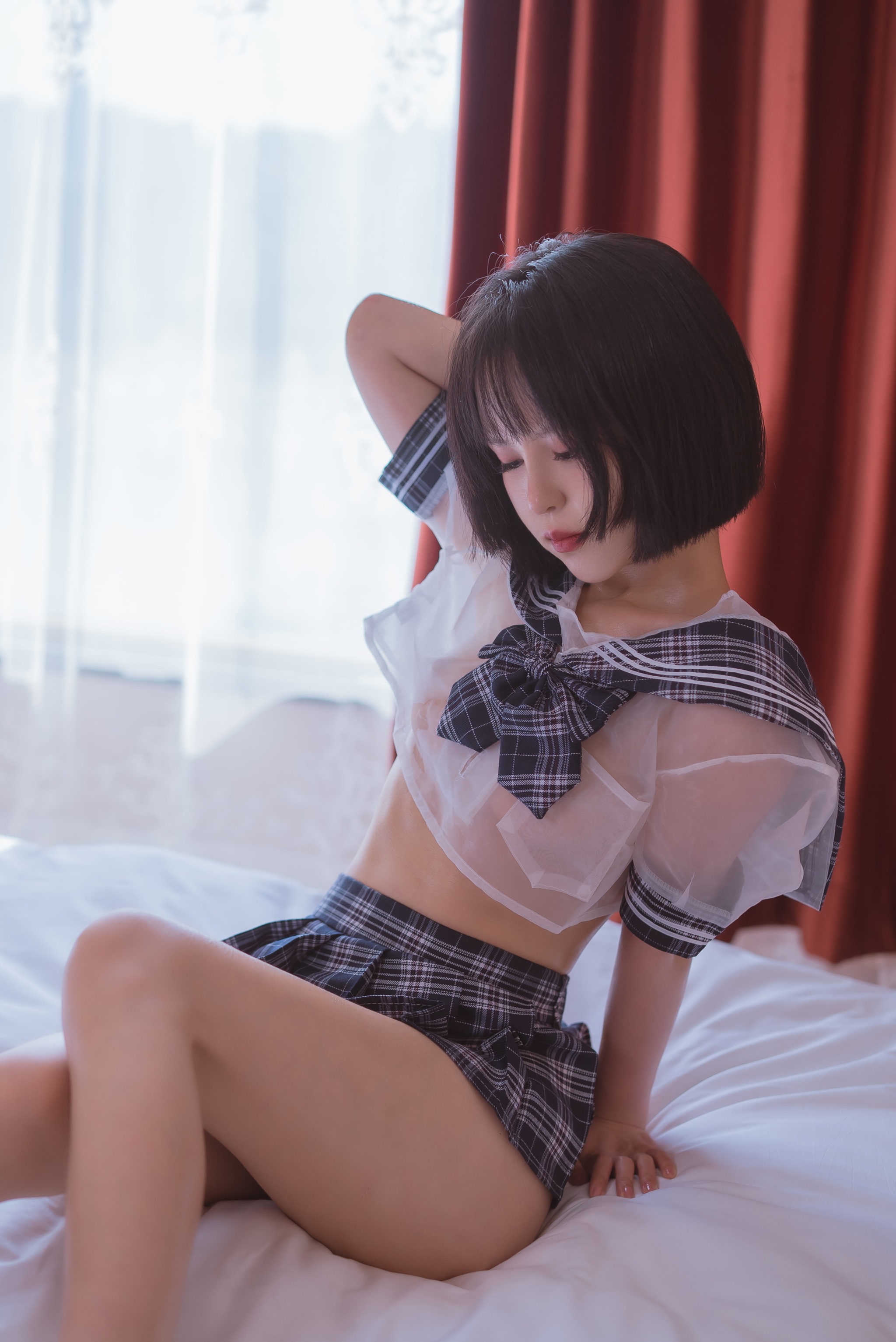晕崽Zz - NO.008 透明学生服[33P]-XikXak